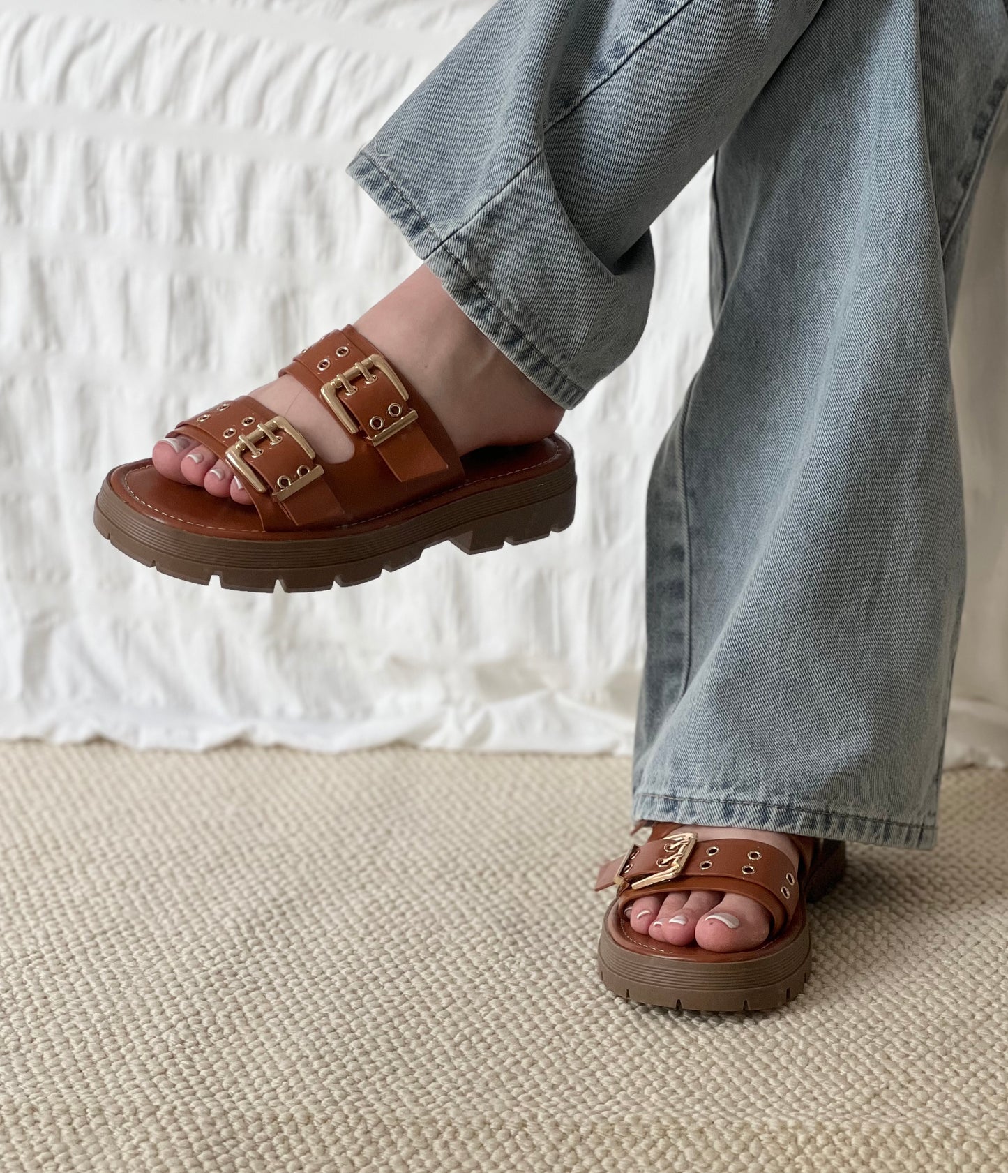 Sandales camel Chloé