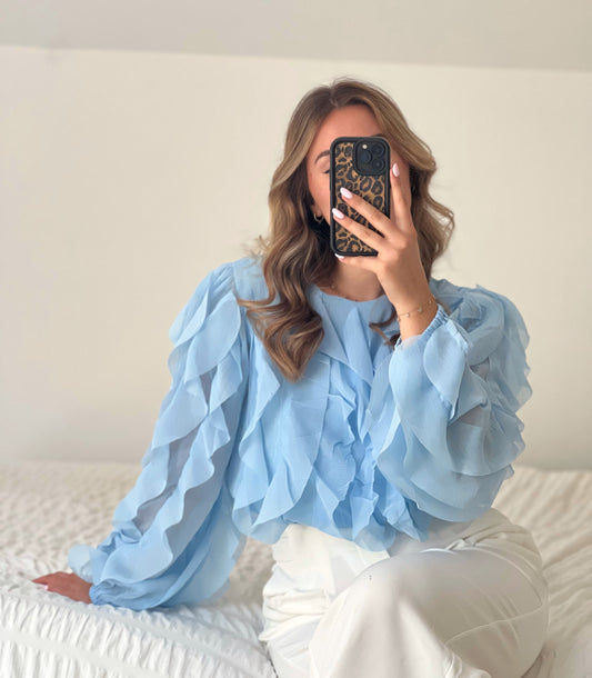 Chemisier bleu Lady