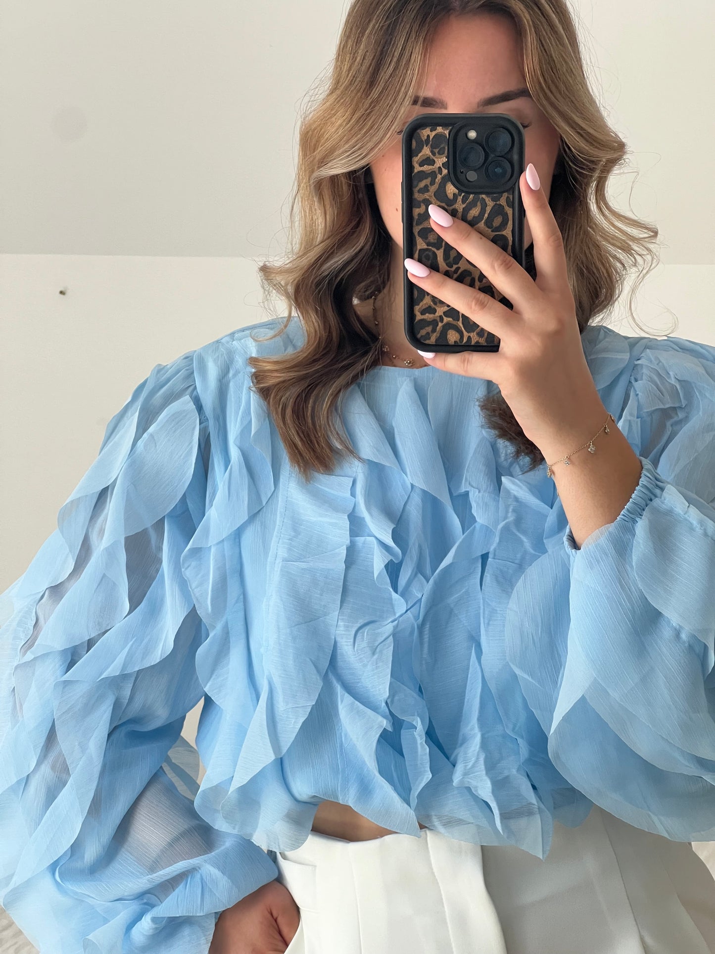 Chemisier bleu Lady